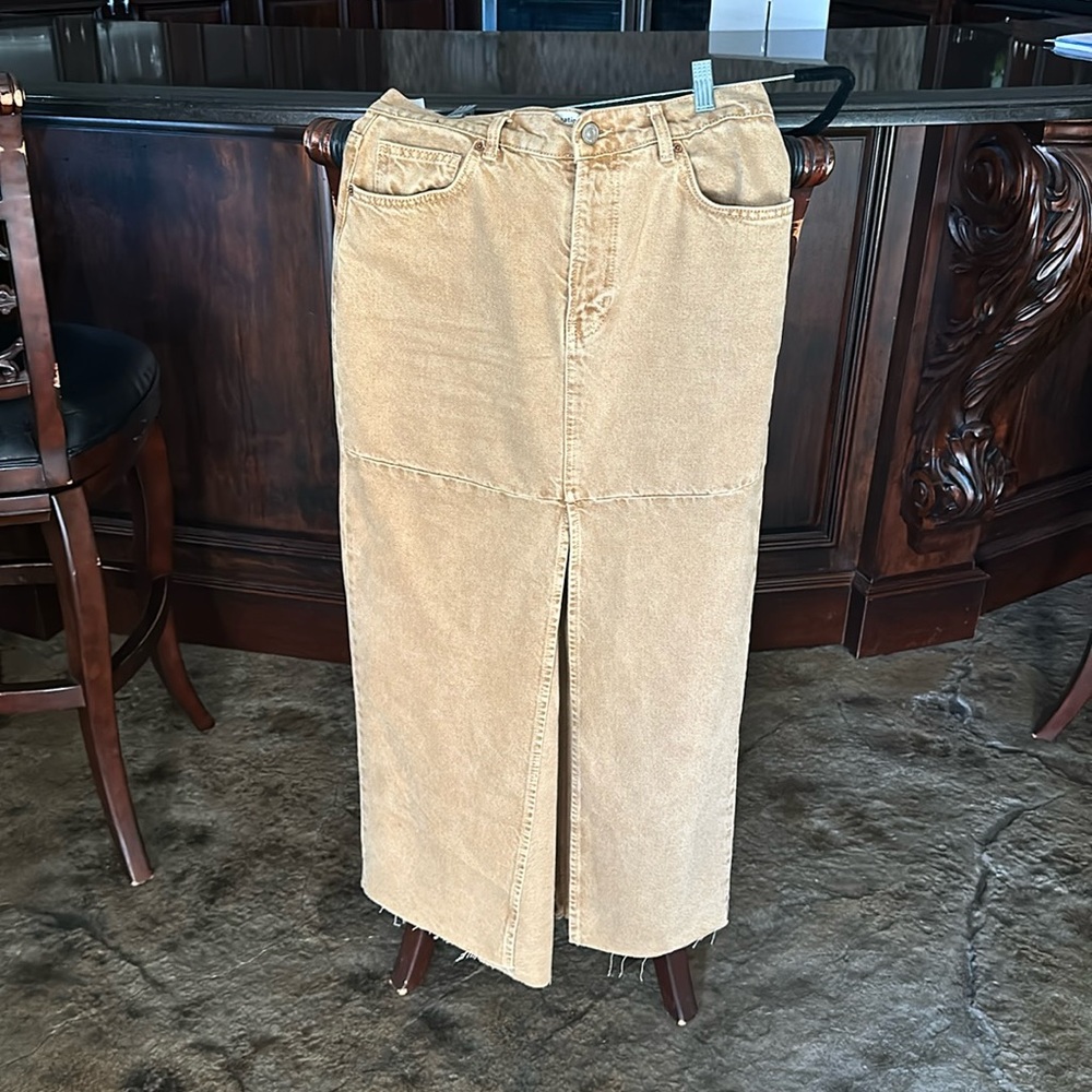 Reformation Tazz Denim Maxi Skirt